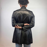 Vintage Leather Half Trech Jacket- M